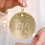 Décoration En Céramique Faux Gold brossé Parties scintillant métallique Im<br><div class="desc">Personnalisez facilement ce design ornemental chic branché avec une jolie parties scintillant en faux or brillant sur un arrière - plan métallique brossé à l'or.</div>