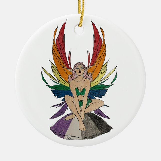 Décoration En Céramique Fée asexuée (Devant)