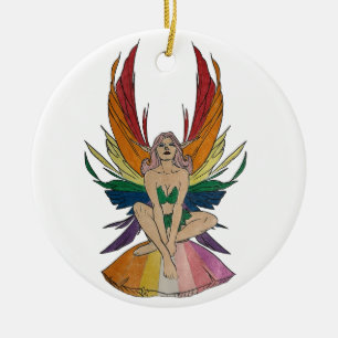 Décoration En Céramique Fée lesbienne 