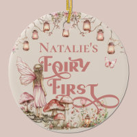 Fée Première fête d'anniversaire Merci personnalis