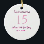 Décoration En Céramique Fée rose 15e anniversaire simple moder quinceanera<br><div class="desc">conception filaire</div>