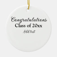 Félicitations de graduation simples clas d'ajout m