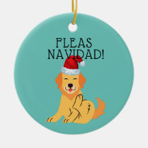 Feliz Navidad "Fleas Navidad" Funny adorable ornem