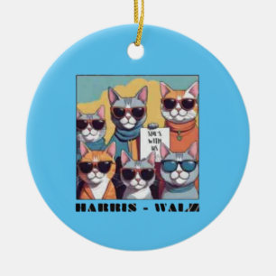 Décoration En Céramique Femme de chat sans enfant dames de chat sans enfan