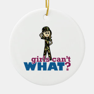 Décoration En Céramique Femme de la Force aérienne