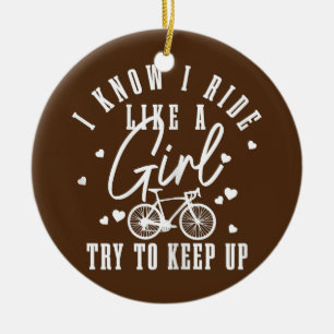 Décoration En Céramique Femmes Cyclisme Girl Funny Road Vélo