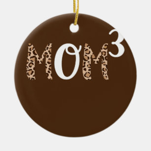 Décoration En Céramique FEMMES Maman3 Maman Cube Mère trois Mère de 3