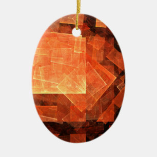 Décoration En Céramique Fenêtre Lumière Art Abstrait Oval Ornament