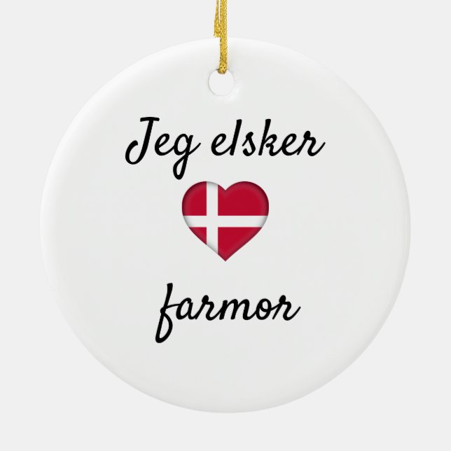 Décoration En Céramique Fermier de Jeg elsker (Dos)