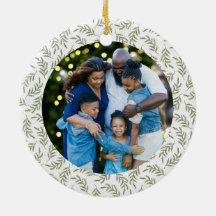 Festif Wreath Custom Family Photo Holiday