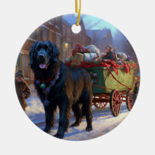 Décoration En Céramique Festin de Noël à Terre-Neuve