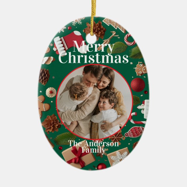 Décoration En Céramique Festive Christmas Ornament (Devant)