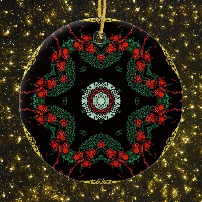 Décoration En Céramique Festive Dot Mandala (Créateur téléchargé)