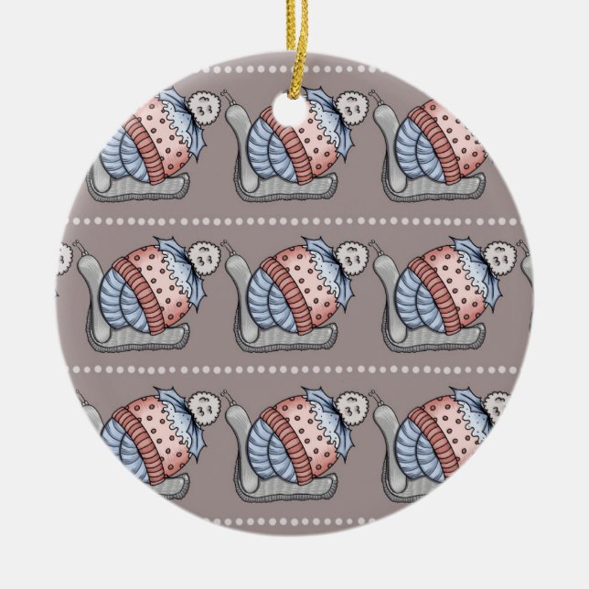 Décoration En Céramique Festive pudding (Devant)