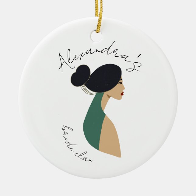 Décoration En Céramique Fête de la Fête des mariées personnalisée, Bachelo (Devant)