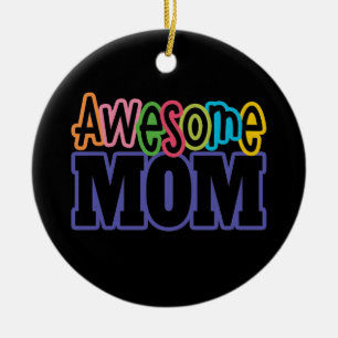 Décoration En Céramique Fête de la mère de maman aux couleurs époustouf