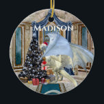 Décoration En Céramique Fête de Noël Glace Dragon d'hiver<br><div class="desc">Cette conception a été créée par art numérique. Elle peut être personnalisée en choisissant l'option personnaliser. Communiquez avec moi à colorflowcreations@gmail.com ou utilisez l'option conversation en haut de la page si vous souhaitez que cette conception soit appliquée à un autre produit. Achetez ma peinture acrylique abstraite originale pour la vente...</div>