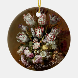 Décoration En Céramique Fête des mères - Bouquet floral   Art néerlandais