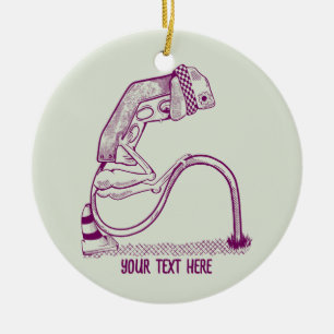 Décoration En Céramique Feu de circulation déprimé