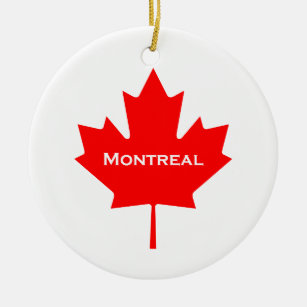 Décoration En Céramique Feuille d'érable de Montréal