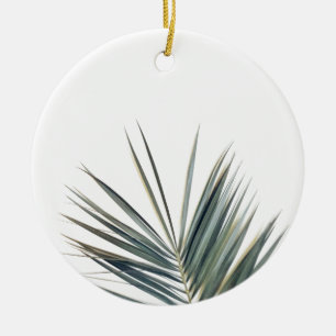 Décoration En Céramique Feuille vert pâle