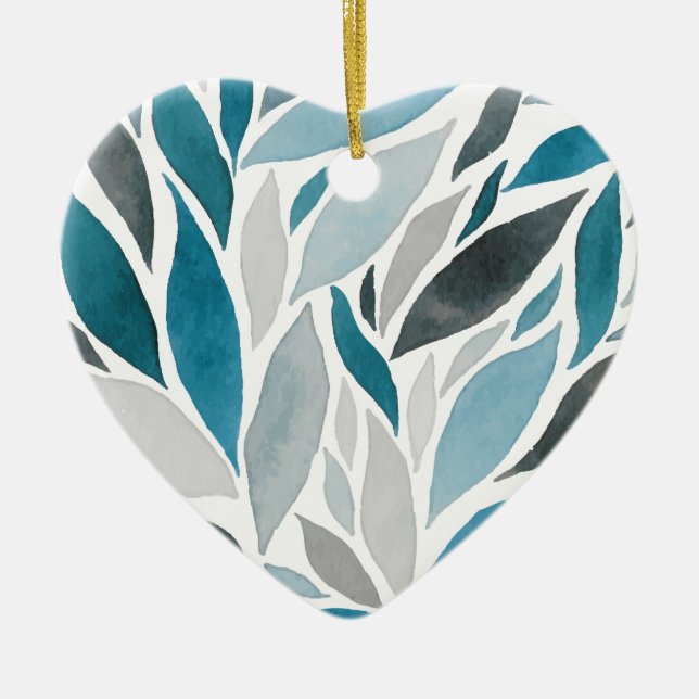Décoration En Céramique feuilles d'arbre (Devant)