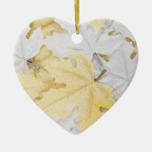 Décoration En Céramique Feuilles d'automne