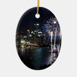 Décoration En Céramique Feux d'artifice de Pittsburgh