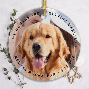 Décoration En Céramique Fiançailles moderne personnalisé Animaux de compag