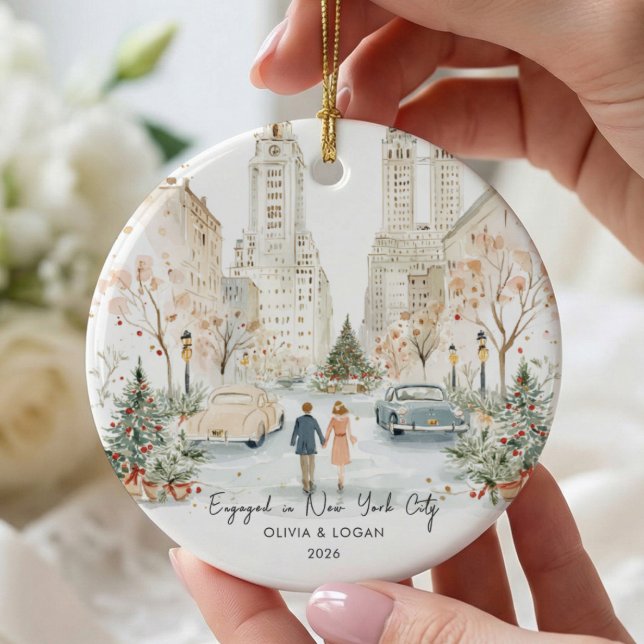 Décoration En Céramique Fiancés à New York (Créateur téléchargé)