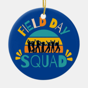 Décoration En Céramique Field Day Squad Teacher Student Last Day Of