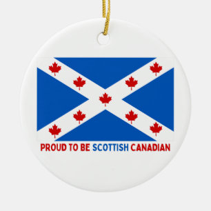 DÉCORATION EN CÉRAMIQUE FIER D'ÊTRE CANADIEN ÉCOSSE !