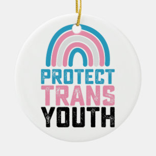 Décoration En Céramique Fierté LGBT Protéger les jeunes transgenres trans