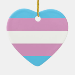 Décoration En Céramique Fierté transsexuelle