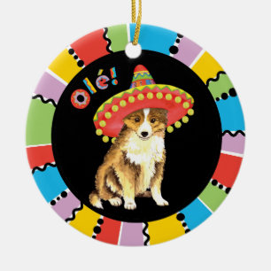 Décoration En Céramique Fiesta Sheltie