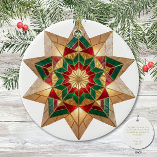 Décoration En Céramique Filipino Parol Chaleur et Joie de Noël