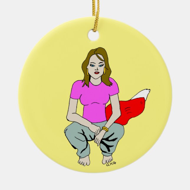 Décoration En Céramique fille foy (Devant)