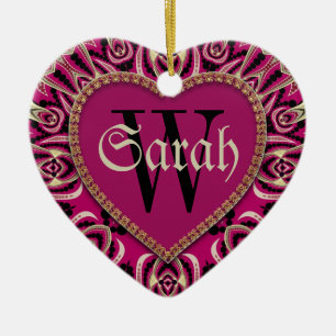 Décoration En Céramique Fille gothique rose Personnalisé Nom de la porte