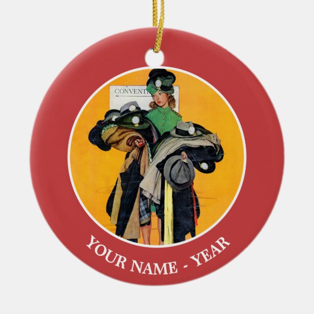 Décoration En Céramique Fille Hatcheck (Devant)