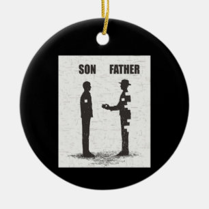 Décoration En Céramique Fils Et Père