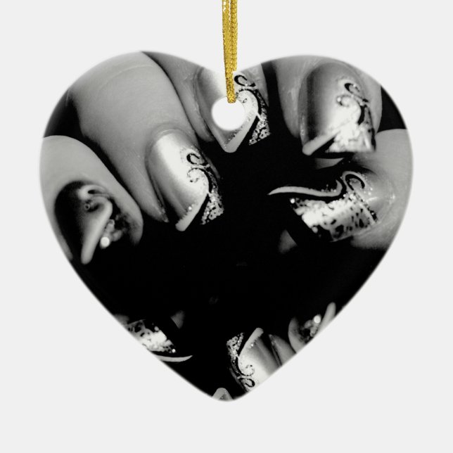 Décoration En Céramique Fingernails Designer (Devant)