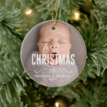 Décoration En Céramique First Christmas as Grandma Grandpa Ornament 2021<br><div class="desc">First Christmas as Grandma Grandpa Ornament 2021</div>