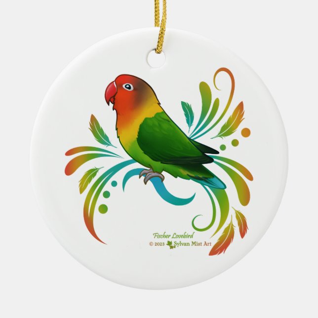 Décoration En Céramique Fischer Lovebird (Devant)