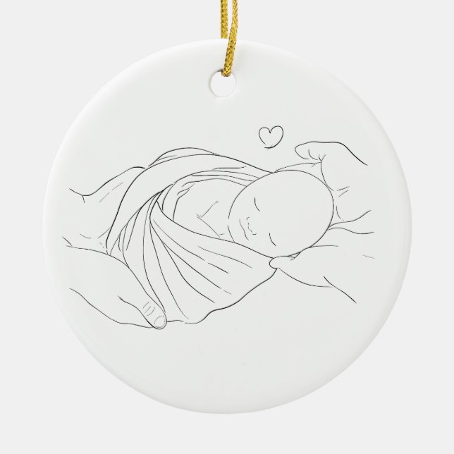 Décoration En Céramique FIV Docteur Miracle Travail Cadeau Ornament Bleu (Devant)