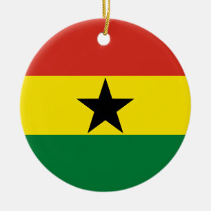 Décoration En Céramique Flag du Ghana