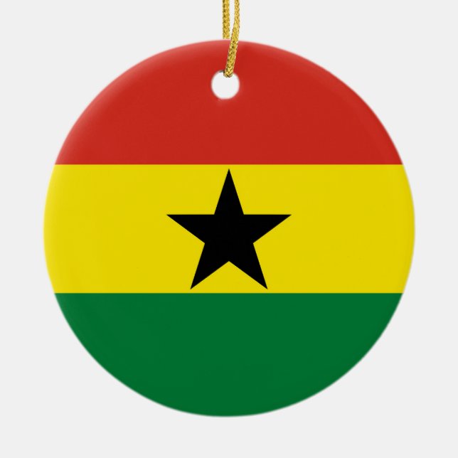 Décoration En Céramique Flag du Ghana (Devant)
