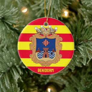 Décoration En Céramique Flag of Benidorm - Comunidad Valenciana (ESP)