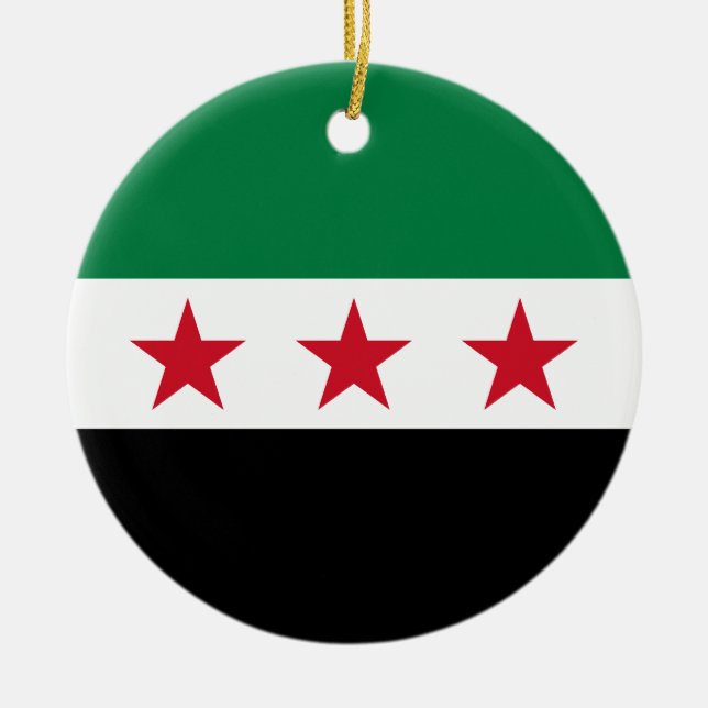 Décoration En Céramique Flag of Syria (December 2024) (Devant)