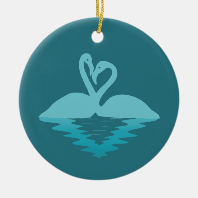 Décoration En Céramique Flamant rose (Devant)