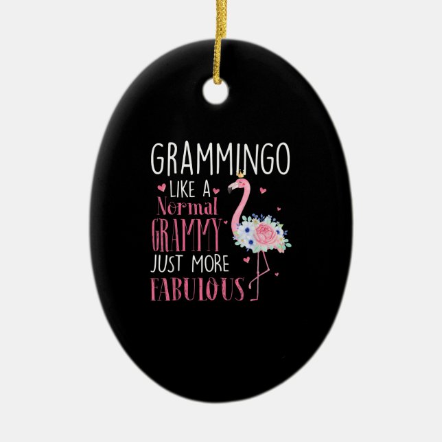 Décoration En Céramique Flamingo Grammingo Like A (Devant)